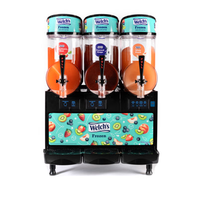 UGOLINI TRIPLE VISUAL SLUSH GRANITA MACHINE