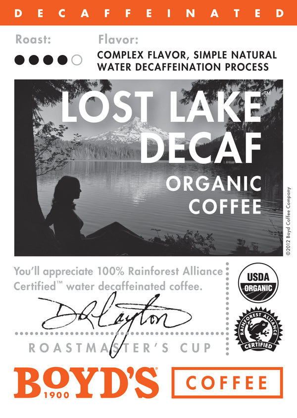 LOST LAKE DECAF COFFEE 40/3 OZ C3843 100% DECAF CORDILLERA