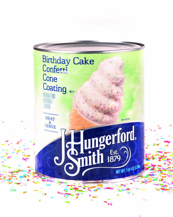 CONE DIP BIRTHDAY CAKE CONFETI 3X100 OZ   JHS