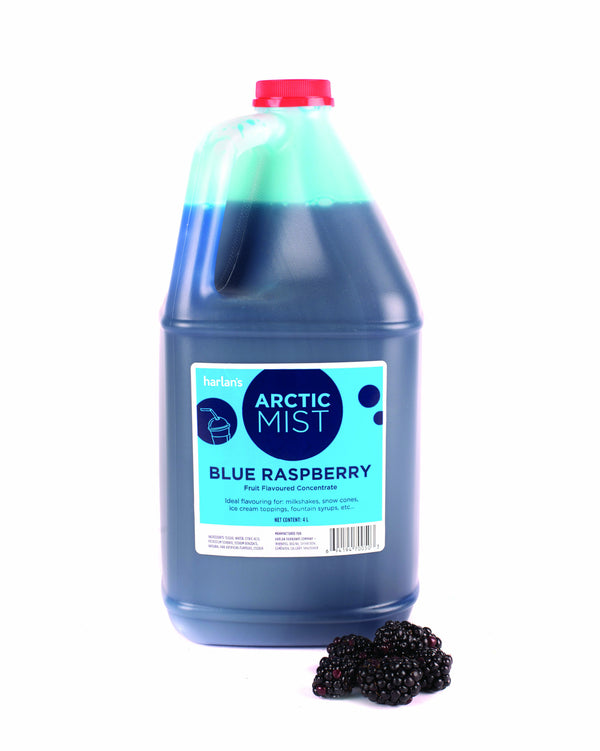 ARCTIC MIST BLUE RASP  4/4 L SYRUP CONCENTRATES