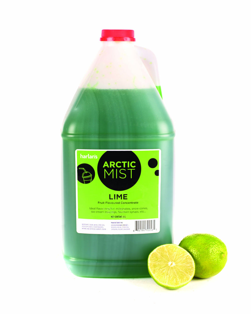 ARCTIC MIST LIME 4/4 L SYRUP CONCENTRATES