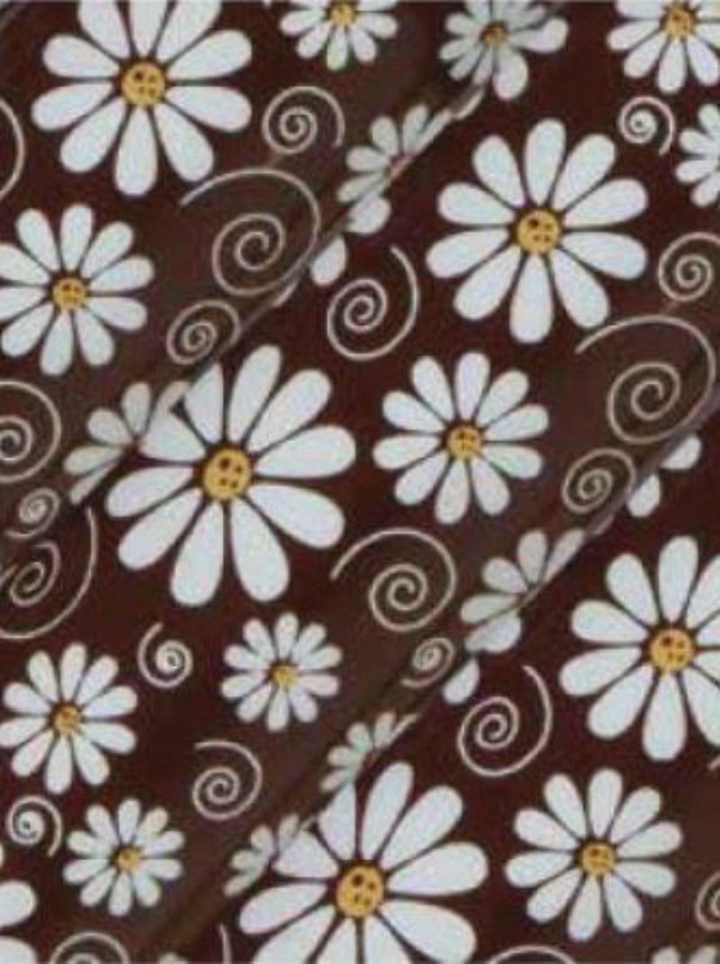 CHOCO TRANSFER SHEET DAISY - 250 x 400 mm 10 pk