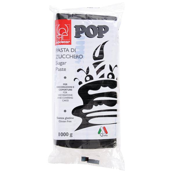 POP SUGAR FONDANT PAST BLACK - 5 kg