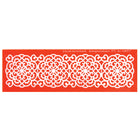 RED RECTANGULAR SILICONE MOULD BALI - 16 x 5 cm