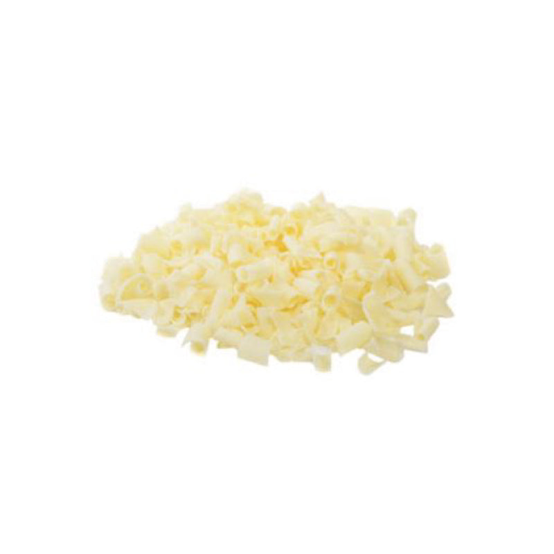 WHITE CHOCOLATE BLOSSOM SHAVINGS - 1 kg box