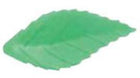 WAFER DECORATION LIGHT GREEN ROSE LEAF - 28 mm 500 pieces