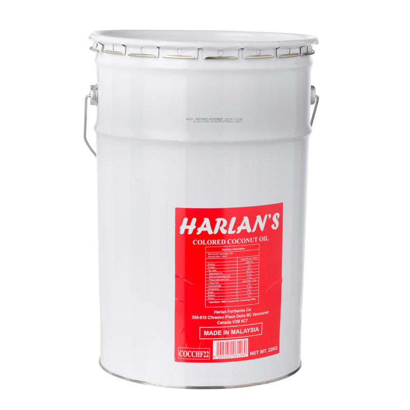 HARLANS YELLOW COCONUT OIL 22 KG PAIL