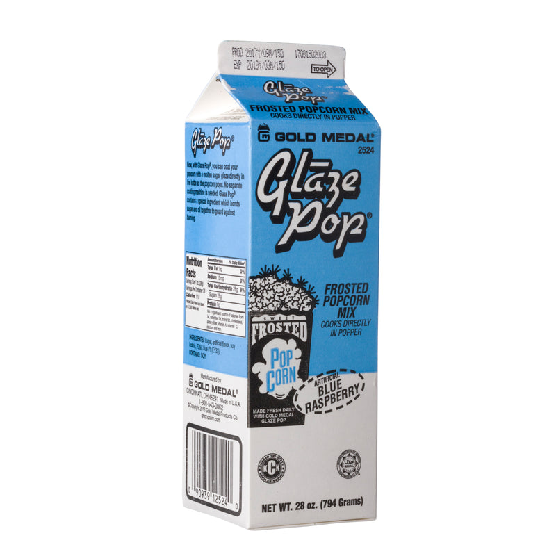 GLAZE POP - BLUE RASPBERRY 28 OZ CTN