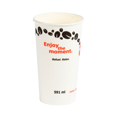 20 OZ INSULATED PAPER HOT CUP HARLANS 500/CS  HB200139